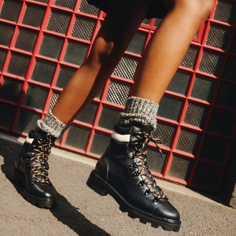 Jimmy Choo Black ‘Esche’ Lug Boot, Size 38